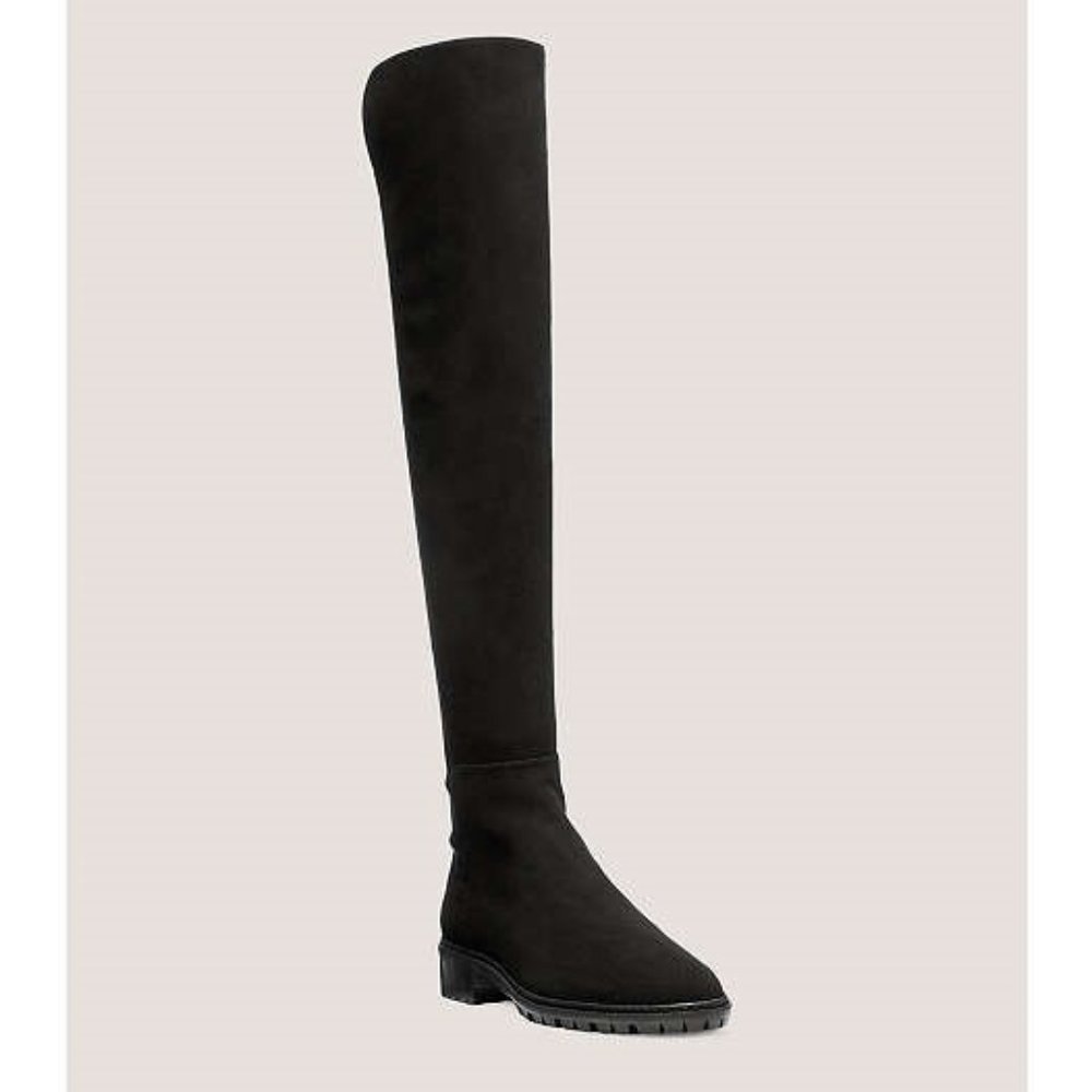 Stuart Weitzman City Boot Over the Knee Sz 6 Black Suede